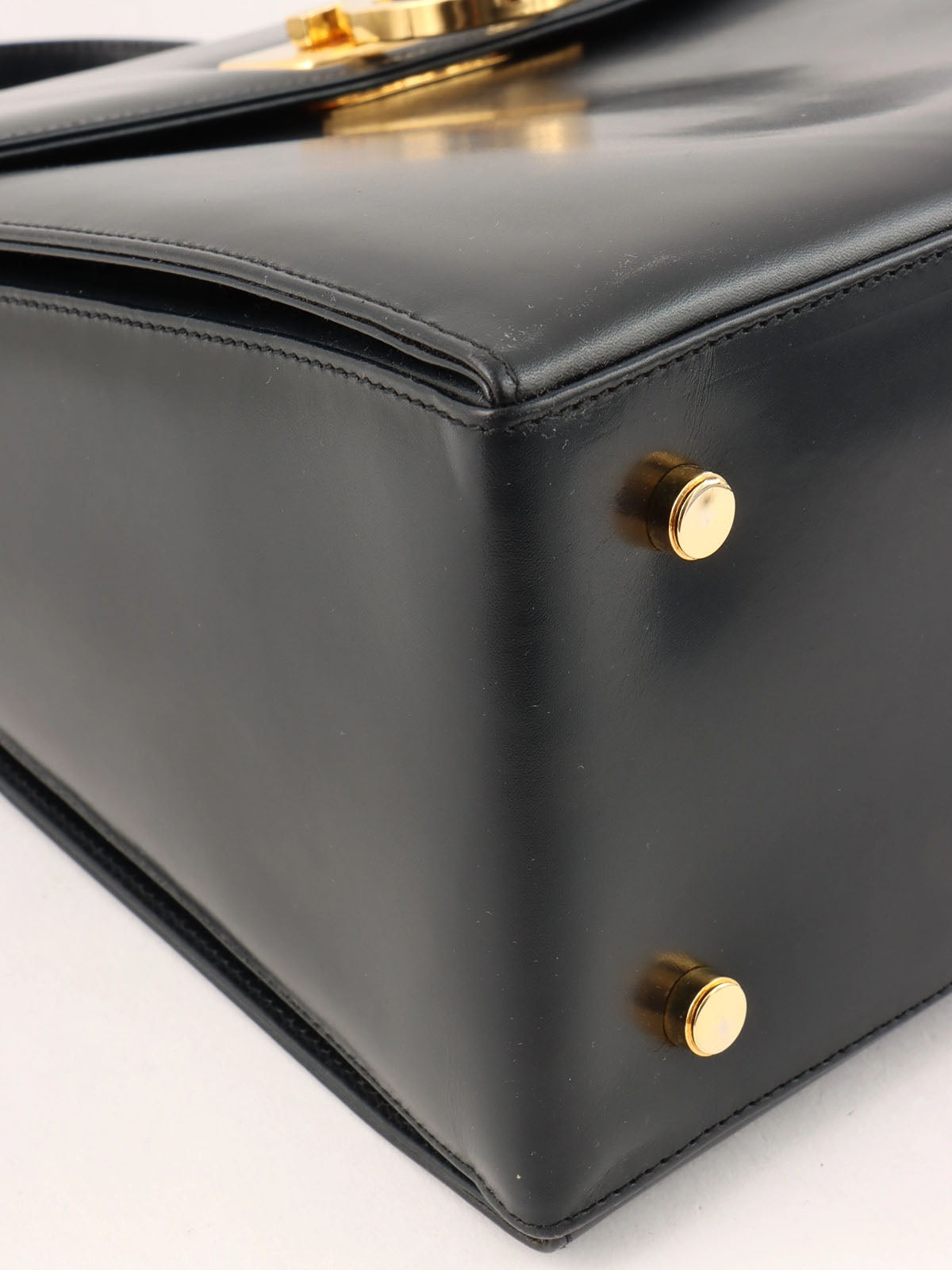 ガンチーニプレート2wayバッグ ブラック