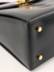 Gancini Plate 2-Way Bag Black