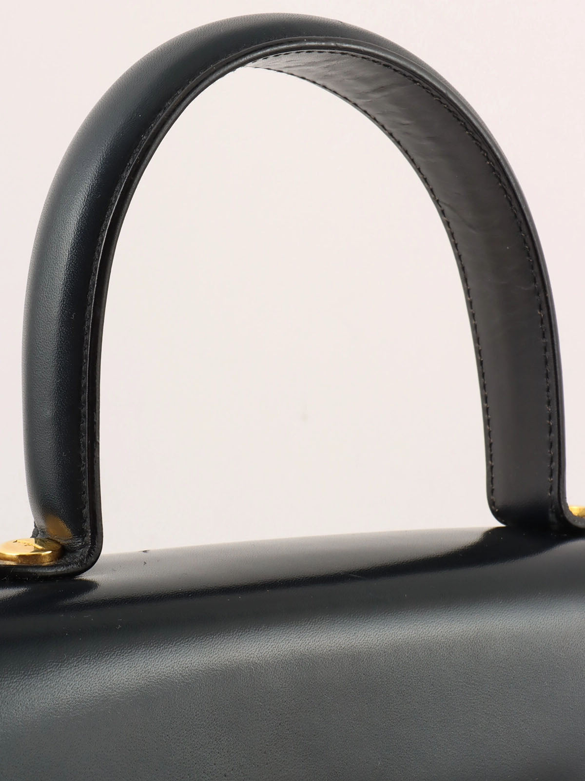 ガンチーニプレート2wayバッグ ブラック