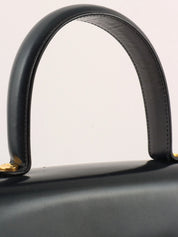 ガンチーニプレート2wayバッグ ブラック