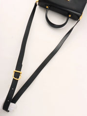 Gancini Plate 2-Way Bag Black