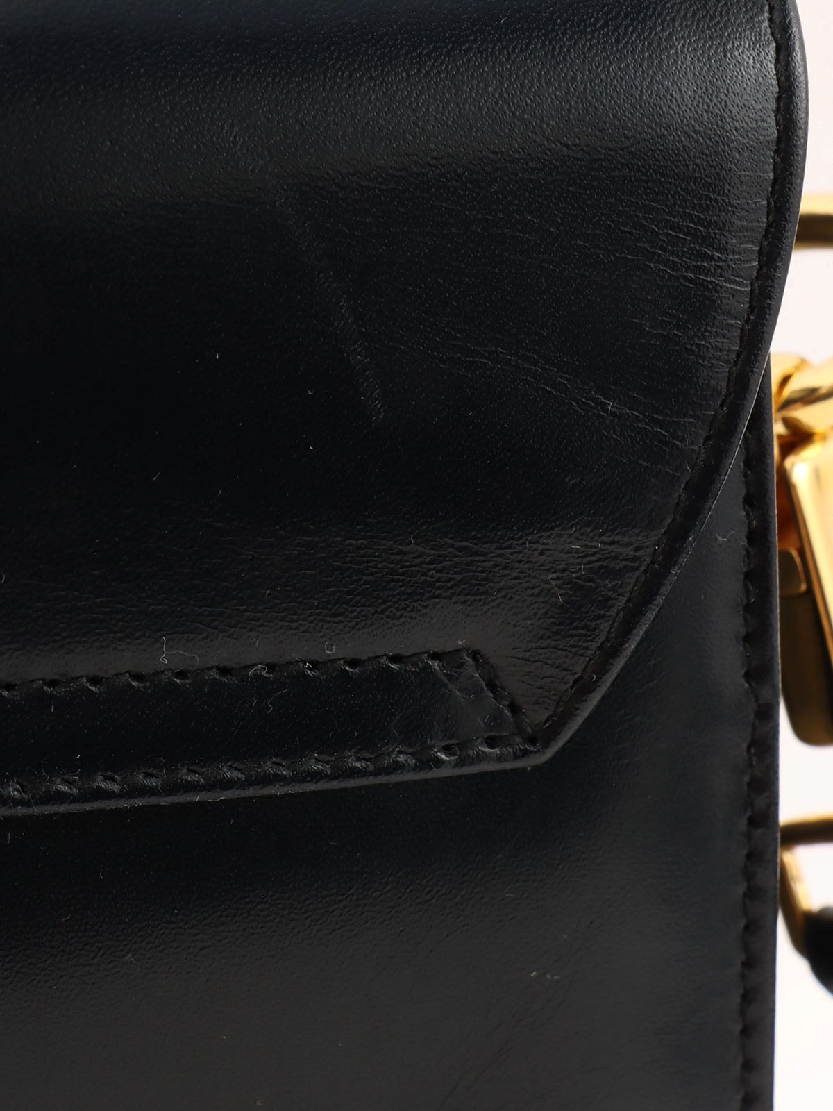 Gancini Plate 2-Way Bag Black