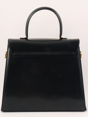 Gancini Plate 2-Way Bag Black