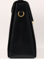 Gancini Plate 2-Way Bag Black