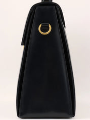 Gancini Plate 2-Way Bag Black