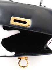 Gancini Plate 2-Way Bag Black