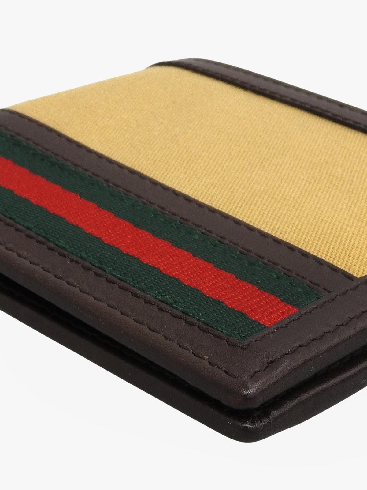 キャンバスシェリーラインウォレット ベージュ/ブラウン/マルチ