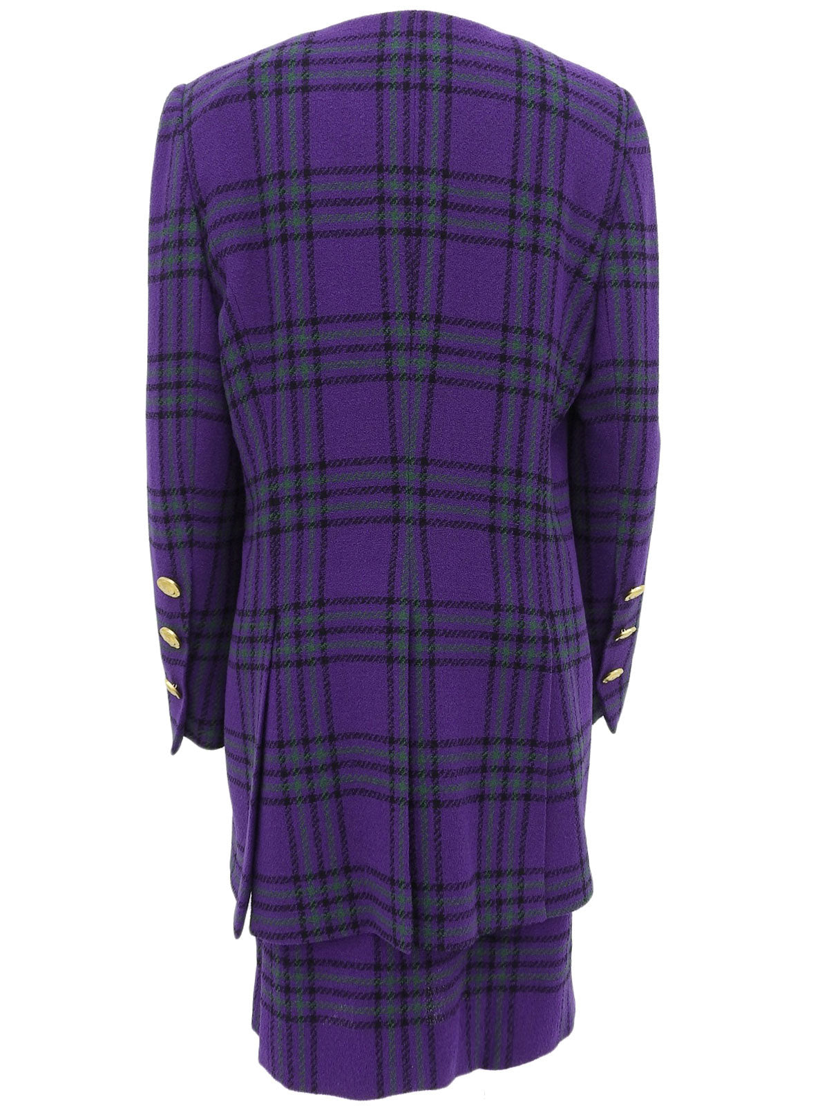 ロゴボタンノーカラーセットアップ パープル/グリーン