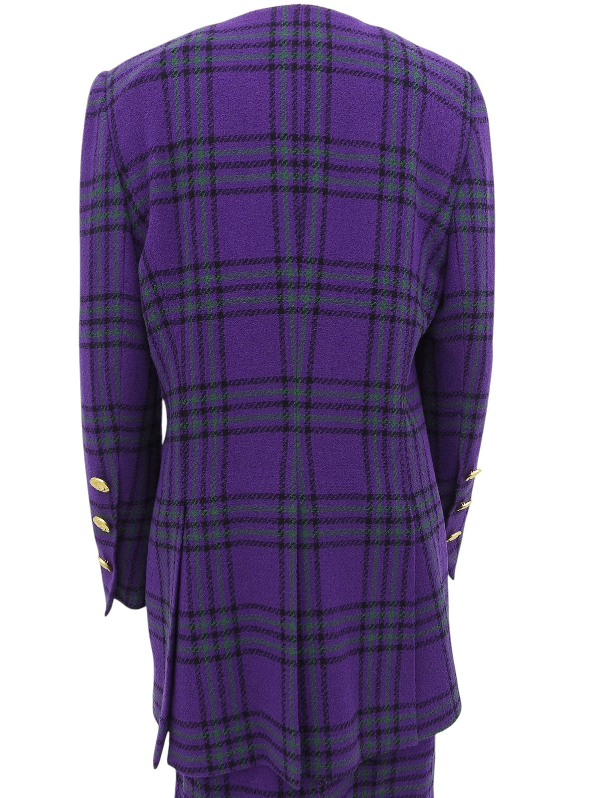 ロゴボタンノーカラーセットアップ パープル/グリーン