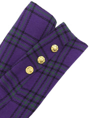 ロゴボタンノーカラーセットアップ　パープル/グリーン