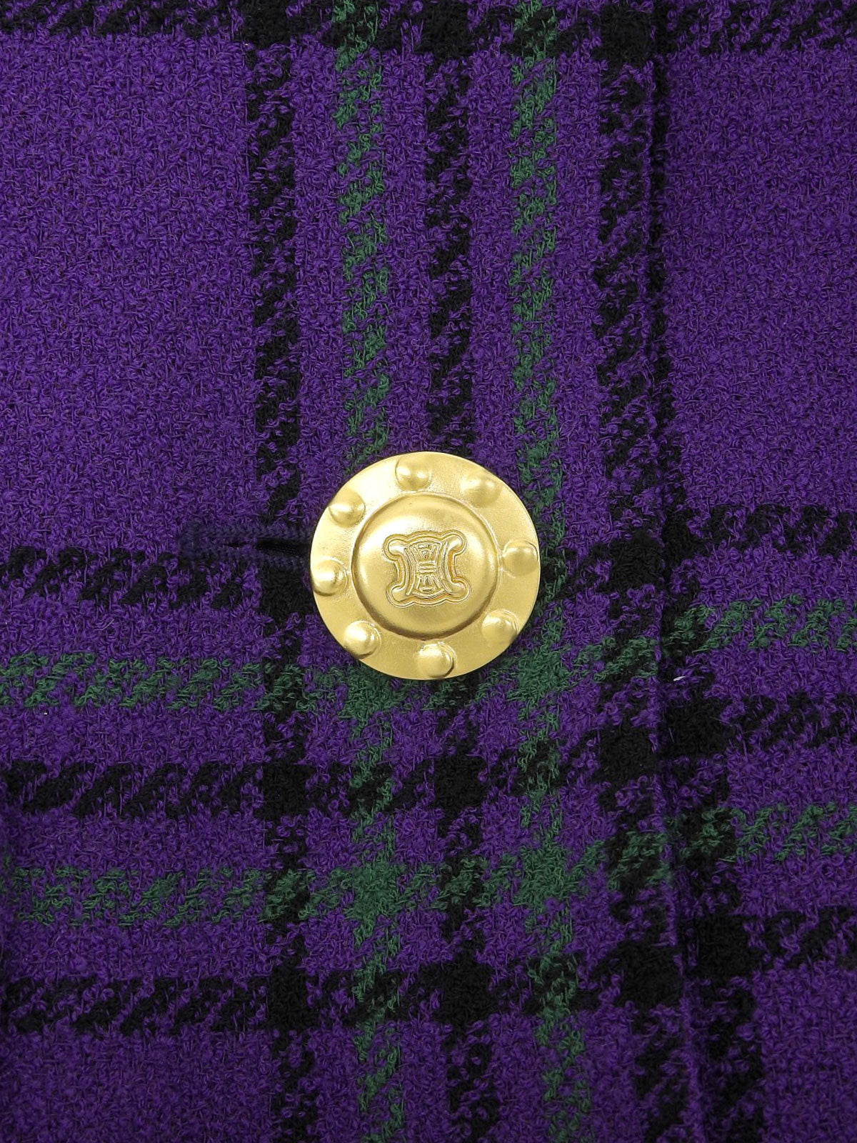 ロゴボタンノーカラーセットアップ パープル/グリーン