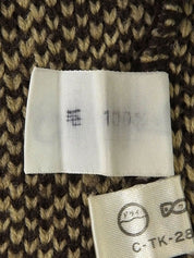 ウールトロッターパターンセーター　ブラウン／ベージュ