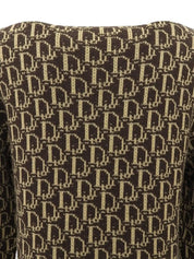 Wool Trotter Pattern Sweater in Brown/Beige