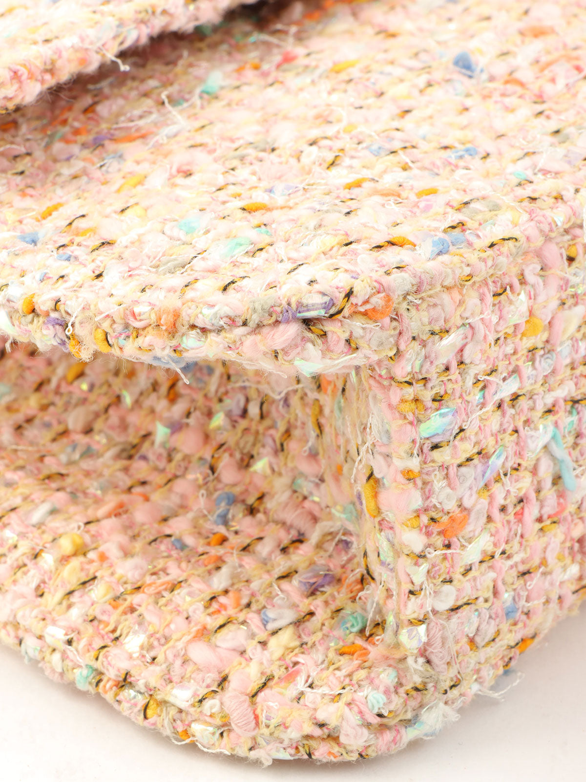 1997年頃製 ツイードCCマークチェーンハンドバッグ ピンク/マルチ