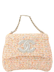 1997年頃製 ツイードCCマークチェーンハンドバッグ ピンク/マルチ