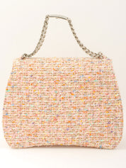 1997年頃製 ツイードCCマークチェーンハンドバッグ ピンク/マルチ