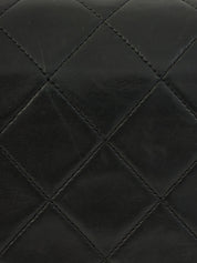 Around 1990 Made Matelasse Stitch CC Turn-lock Chain Shoulder Bag Black