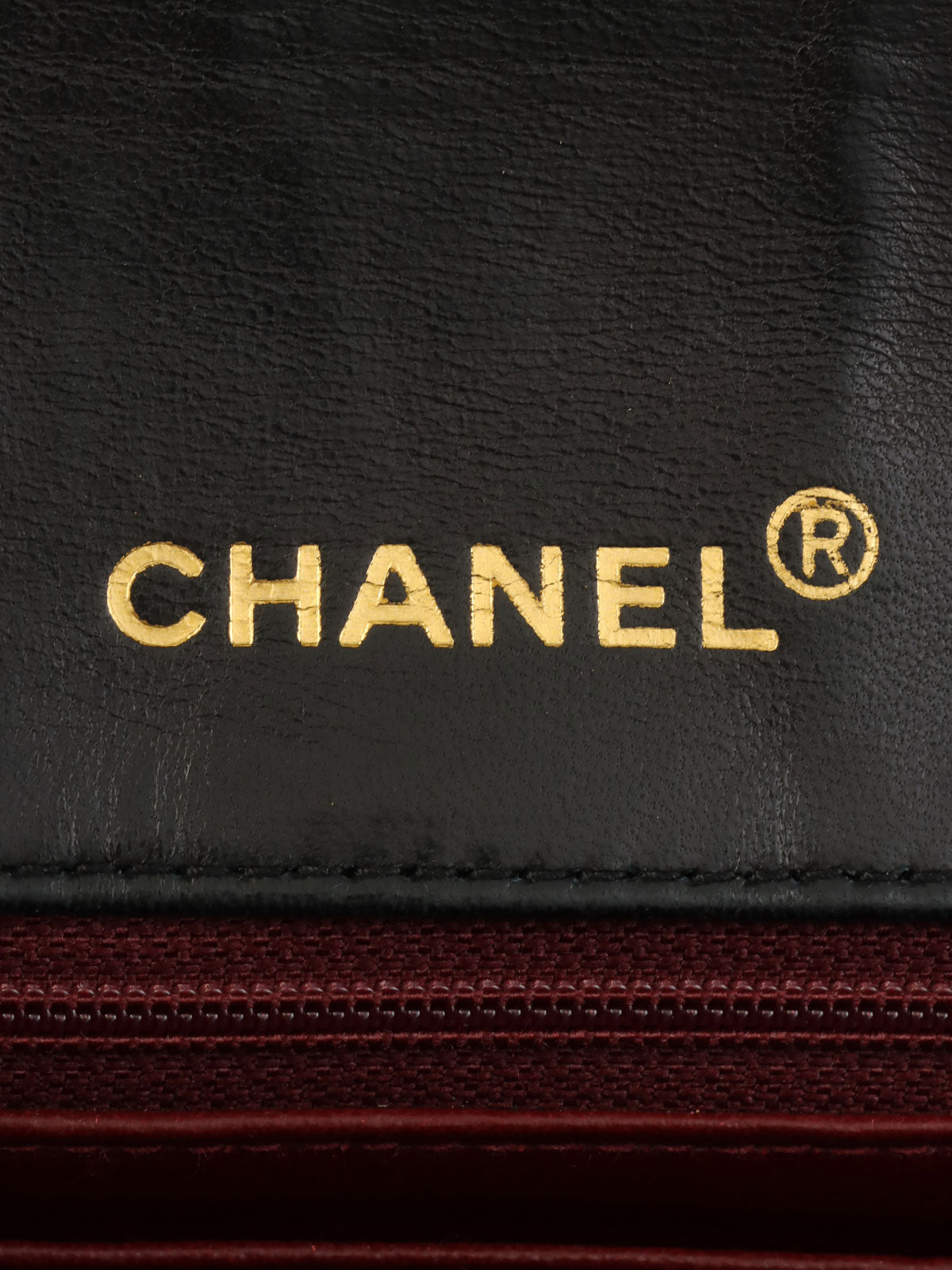 Around 1990 Made Matelasse Stitch CC Turn-lock Chain Shoulder Bag Black