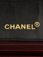 1990年頃製 マトラッセステッチCCターンロックチェーンショルダーバッグ ブラック