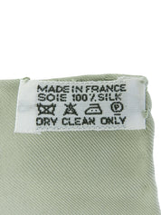 カレ90 Le Timbalierパターンスカーフ イエロー/カーキ/マルチ