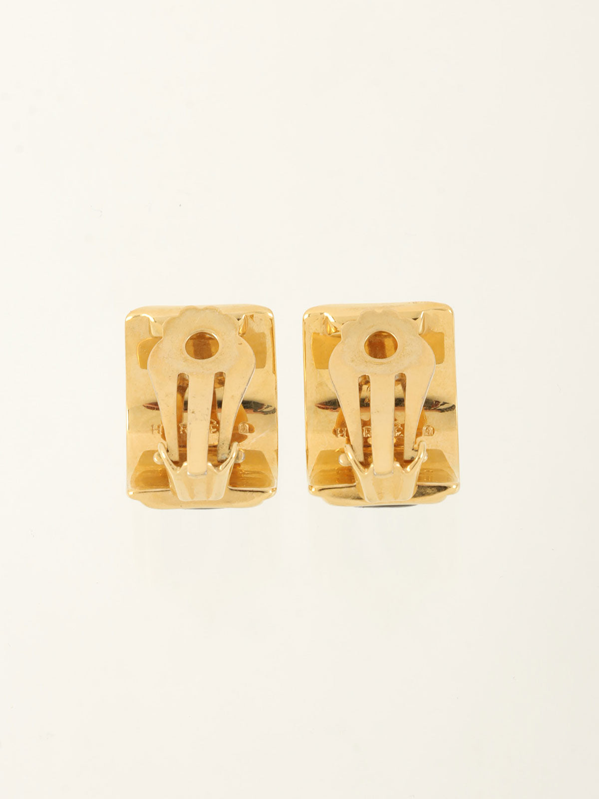 エマイユイヤリング ブラック/ゴールド