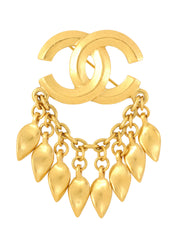 1996 CC Mark Swing Design Brooch Gold