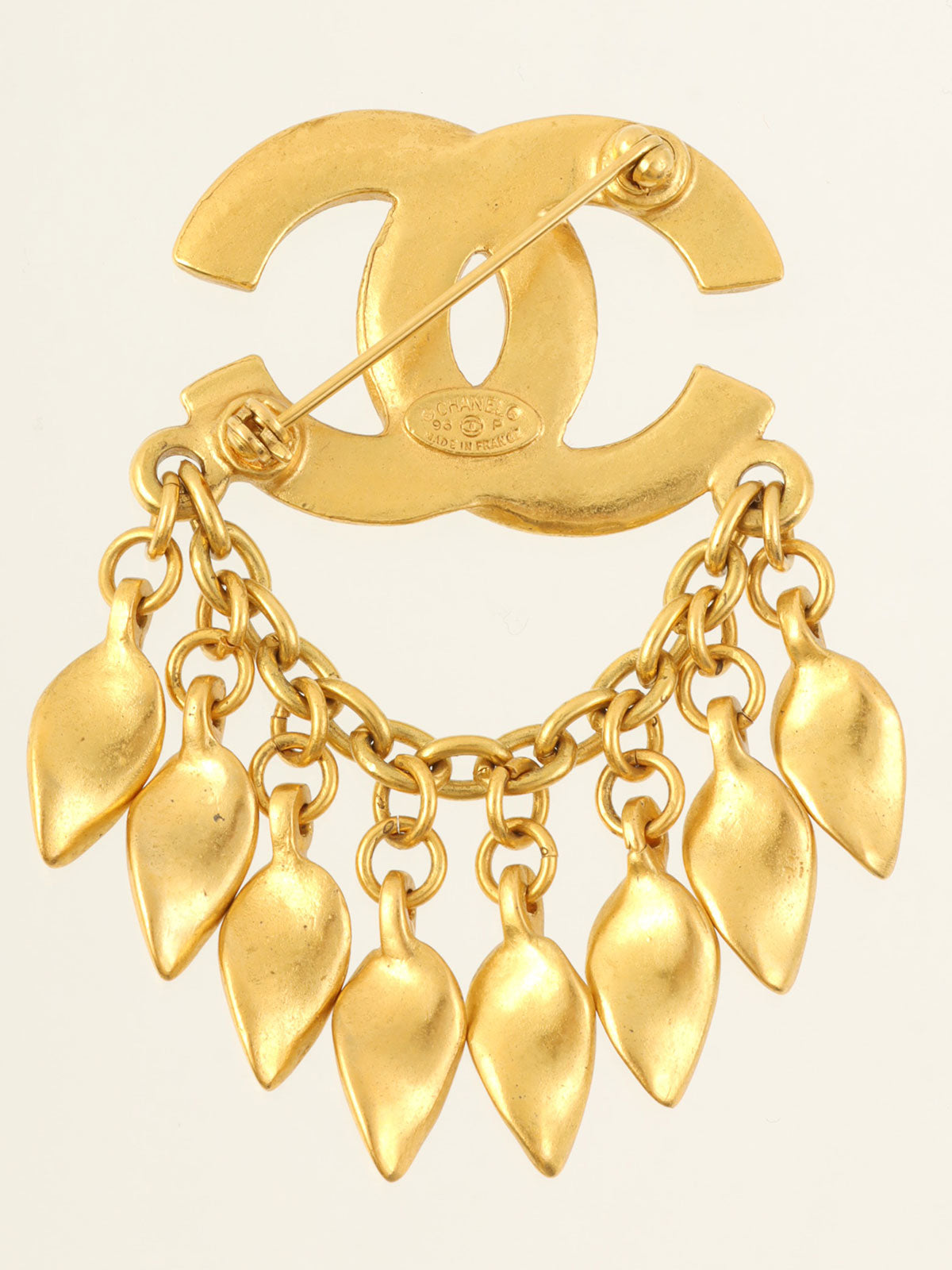 1996 CC Mark Swing Design Brooch Gold