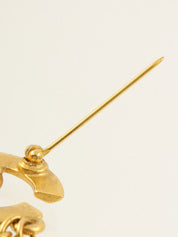 1996 CC Mark Swing Design Brooch Gold