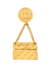 1994年製 コインCCマークバッグモチーフブローチ ゴールド