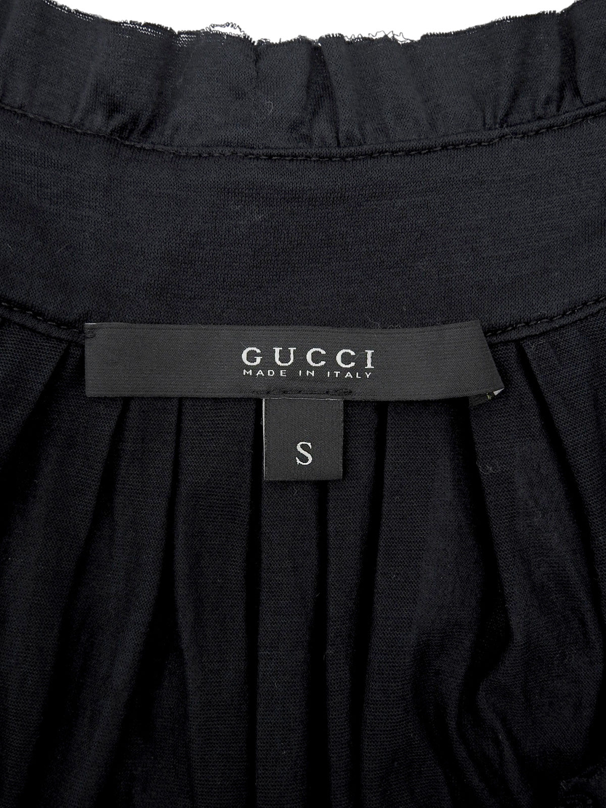 Cotton sleeveless top in black