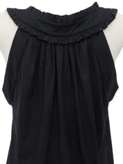 コットンノースリーブトップス ブラック