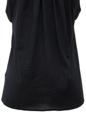 コットンノースリーブトップス ブラック