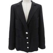 2007 Silk CC Mark Button Jacket #42 Black