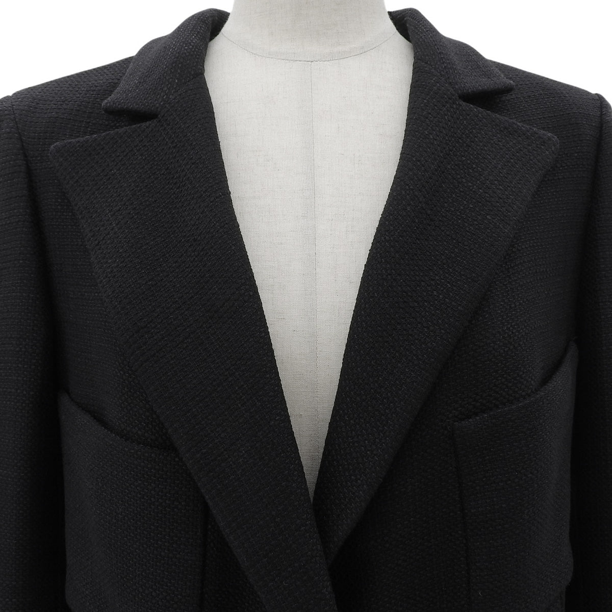 2007 Silk CC Mark Button Jacket #42 Black