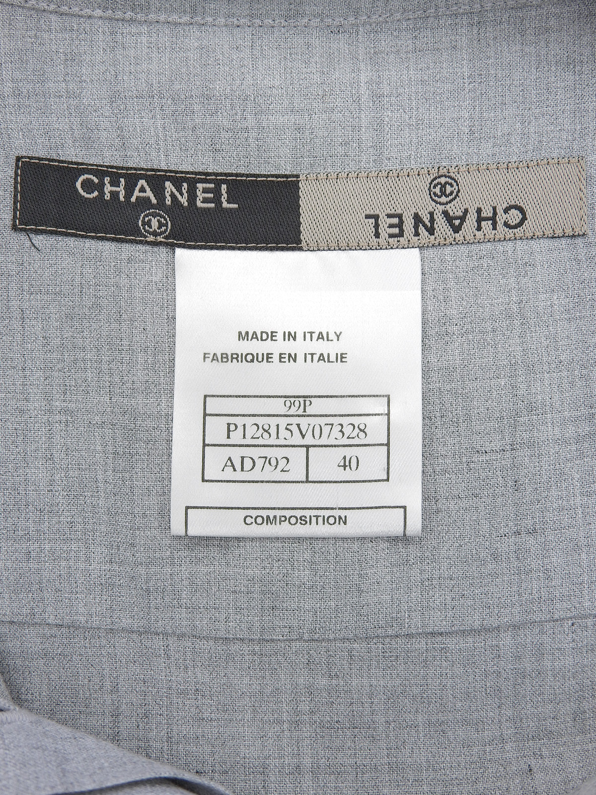 1999年製 CCステッチノースリーブシャツ グレー