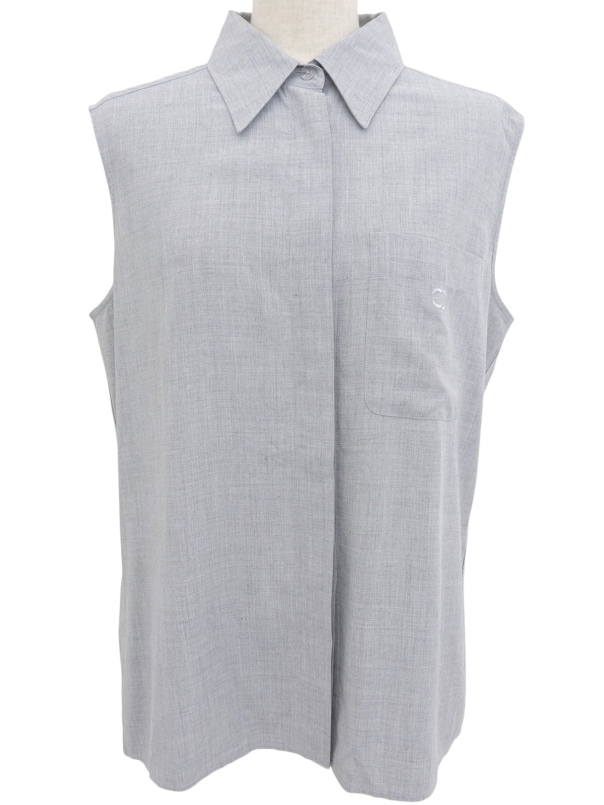 1999年製　CCステッチノースリーブシャツ　グレー