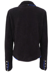 2005年製 スエードCCマークボタンジャケット ブラック