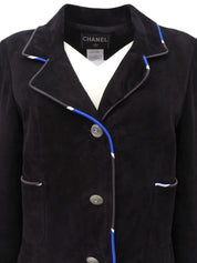 2005年製 スエードCCマークボタンジャケット ブラック