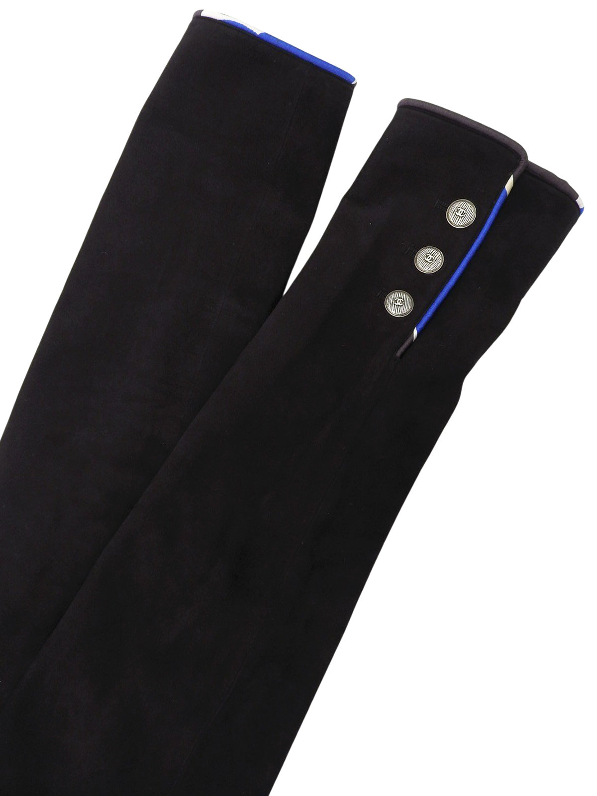 2005年製 スエードCCマークボタンジャケット ブラック