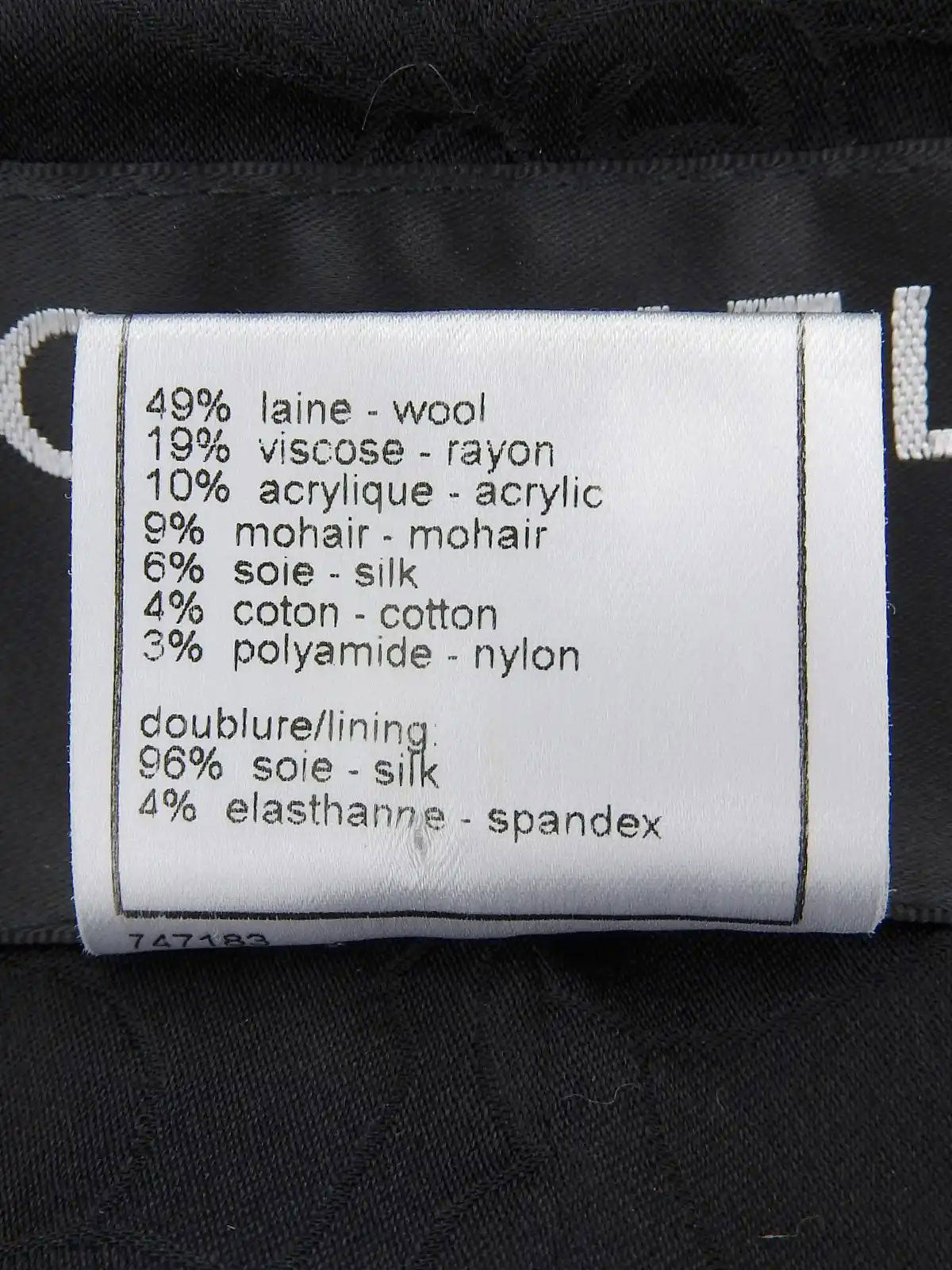 2005 Tweed CC Mark Button Jacket in Brown/Black/White