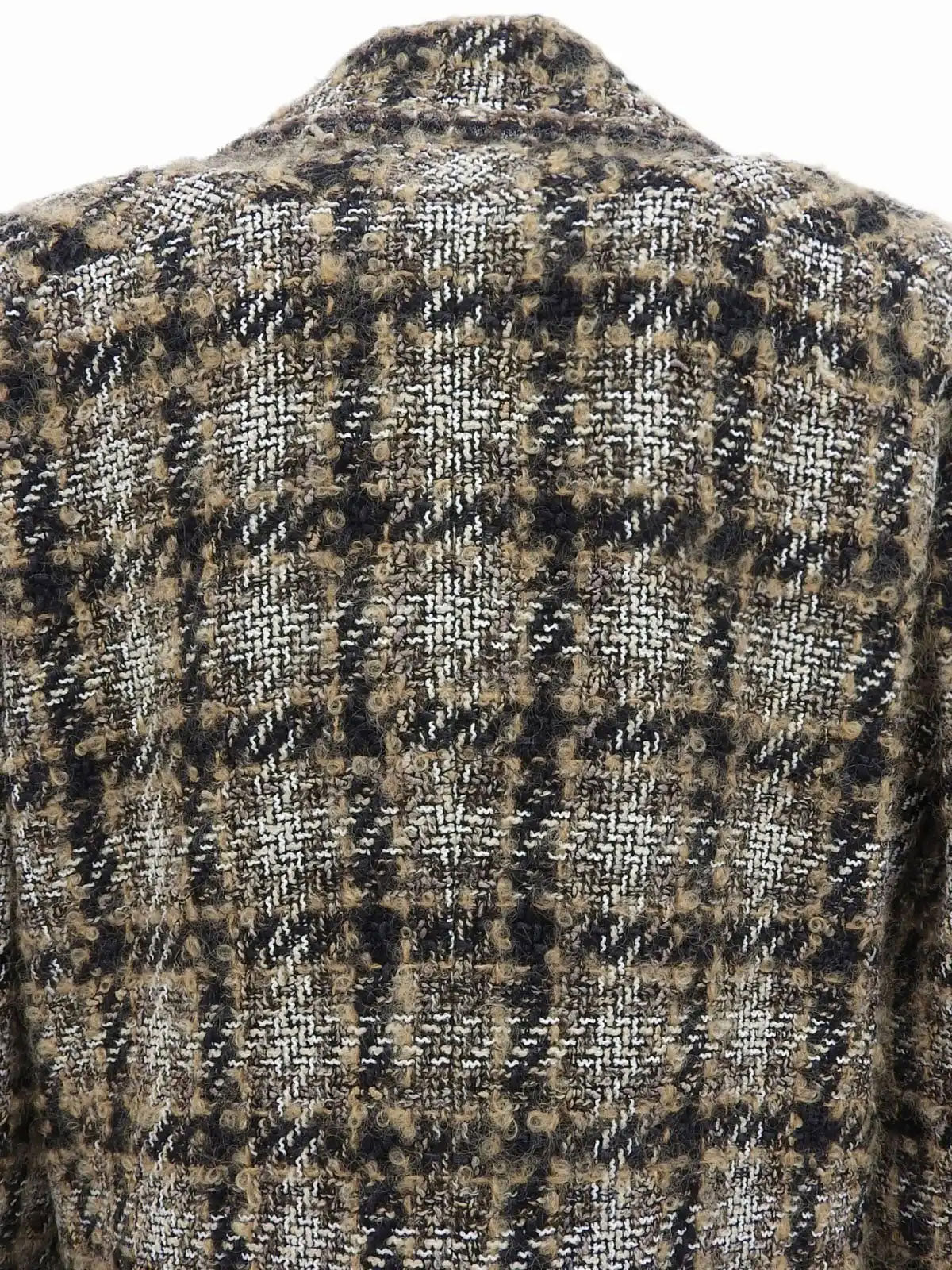 2005 Tweed CC Mark Button Jacket in Brown/Black/White