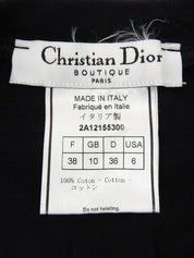 ロゴプリントノースリーブトップス ブラック