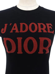 ロゴプリントノースリーブトップス ブラック