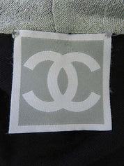2006 Two-tone Square CC Mark Zip-Up Hoodie Black/Gray