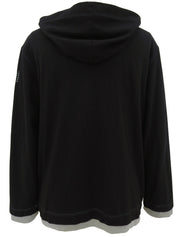 2006 Two-tone Square CC Mark Zip-Up Hoodie Black/Gray