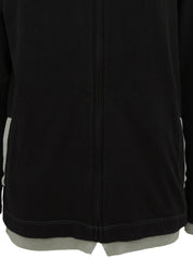 2006 Two-tone Square CC Mark Zip-Up Hoodie Black/Gray