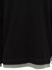 2006 Two-tone Square CC Mark Zip-Up Hoodie Black/Gray