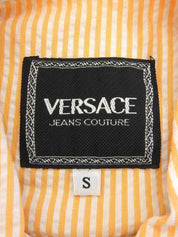 Stripe Pattern Medusa Button Set in Orange