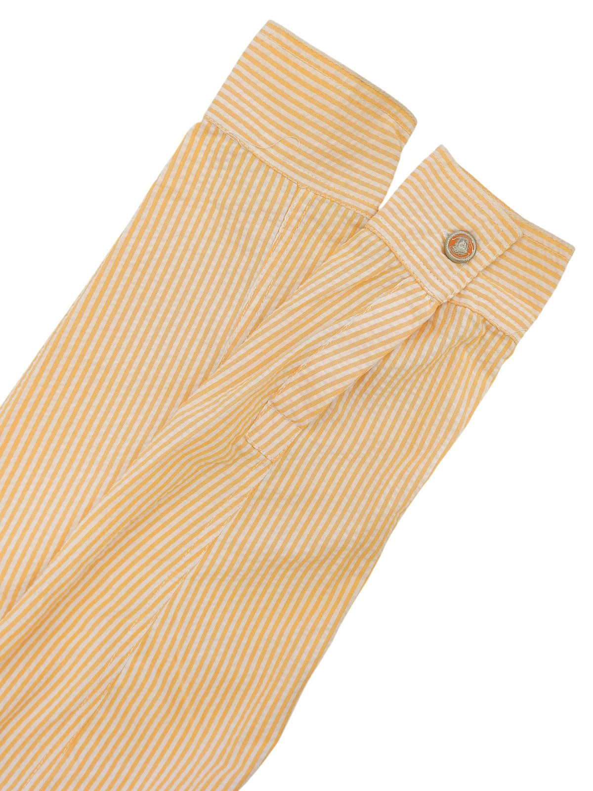 Stripe Pattern Medusa Button Set in Orange