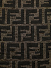 メッシュFFズッカパターンノースリーブトップス ブラウン